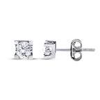 0,80 ct. Diamant Solitär Ohrringe
