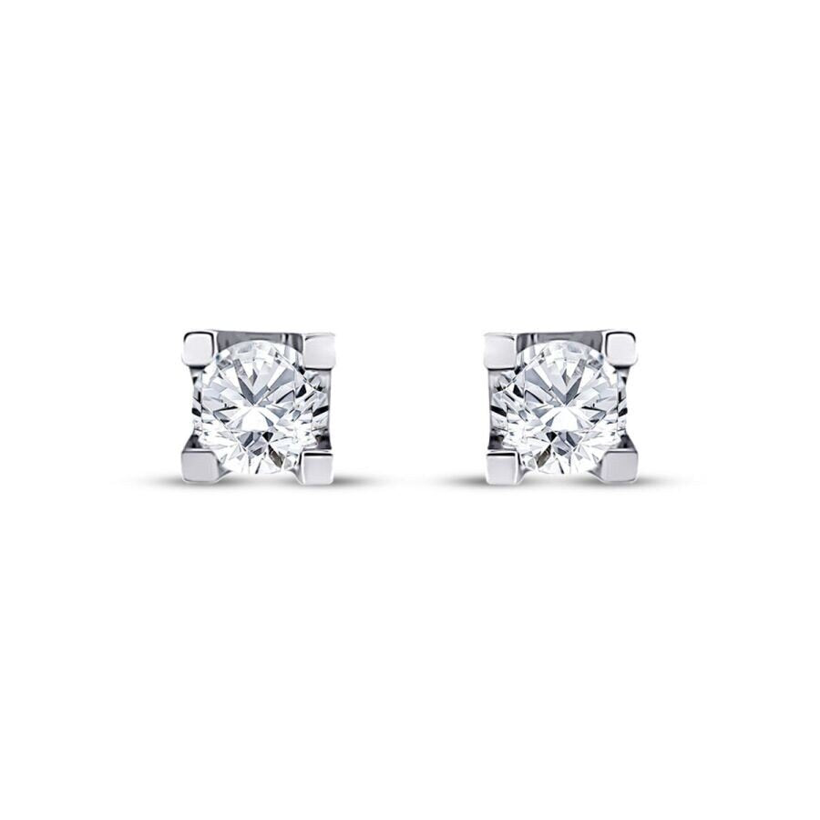 0,80 ct. Diamant Solitär Ohrringe