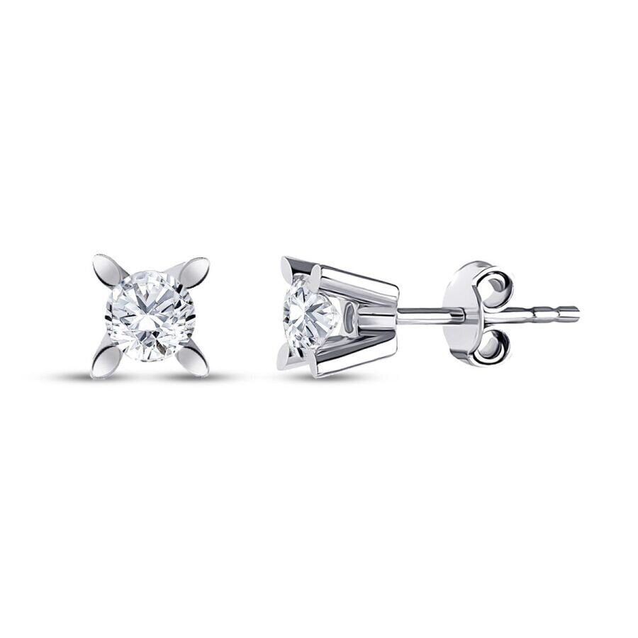 0,80 ct. Diamant Solitär Ohrringe