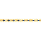 Emaille-Rechteckig-Armband aus Gold
