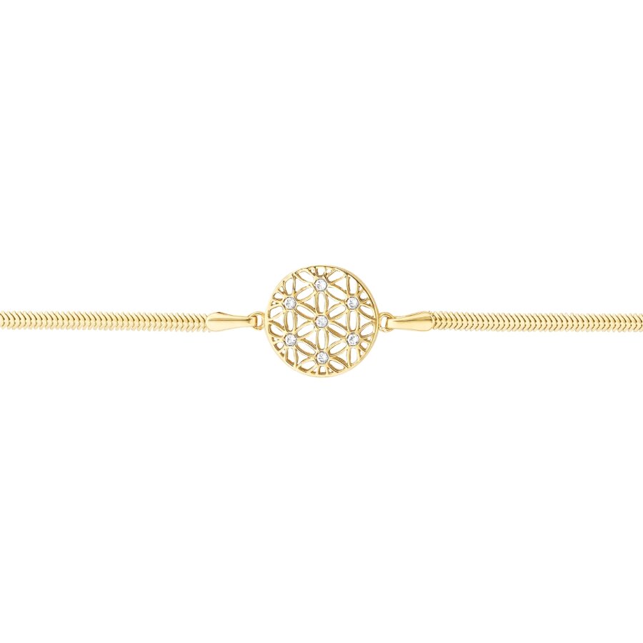 Blume-Armbänder mit Stein aus Gold