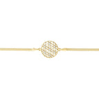 Blume-Armbänder mit Stein aus Gold