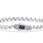 Stein-Armband mit Verschluss aus Gold
