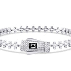 Baguette-Armband mit Stein aus Gold