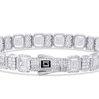 Baguette-Armband mit Stein aus Gold
