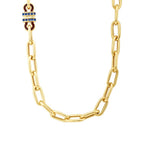 Marine-Blau-Trend-Gliederkette aus Gold