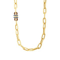 Marine-Blau-Trend-Gliederkette aus Gold