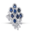 3,99 ct. Diamant Saphir Ring
