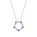 1,45 ct. Diamant Saphir Halskette