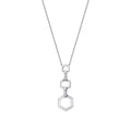 0,15 ct. Diamant Baguette Halskette