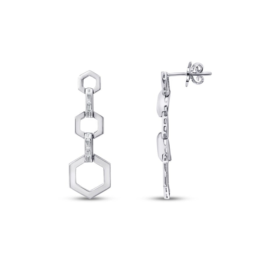 0,29 ct. Diamant Baguette Ohrringe