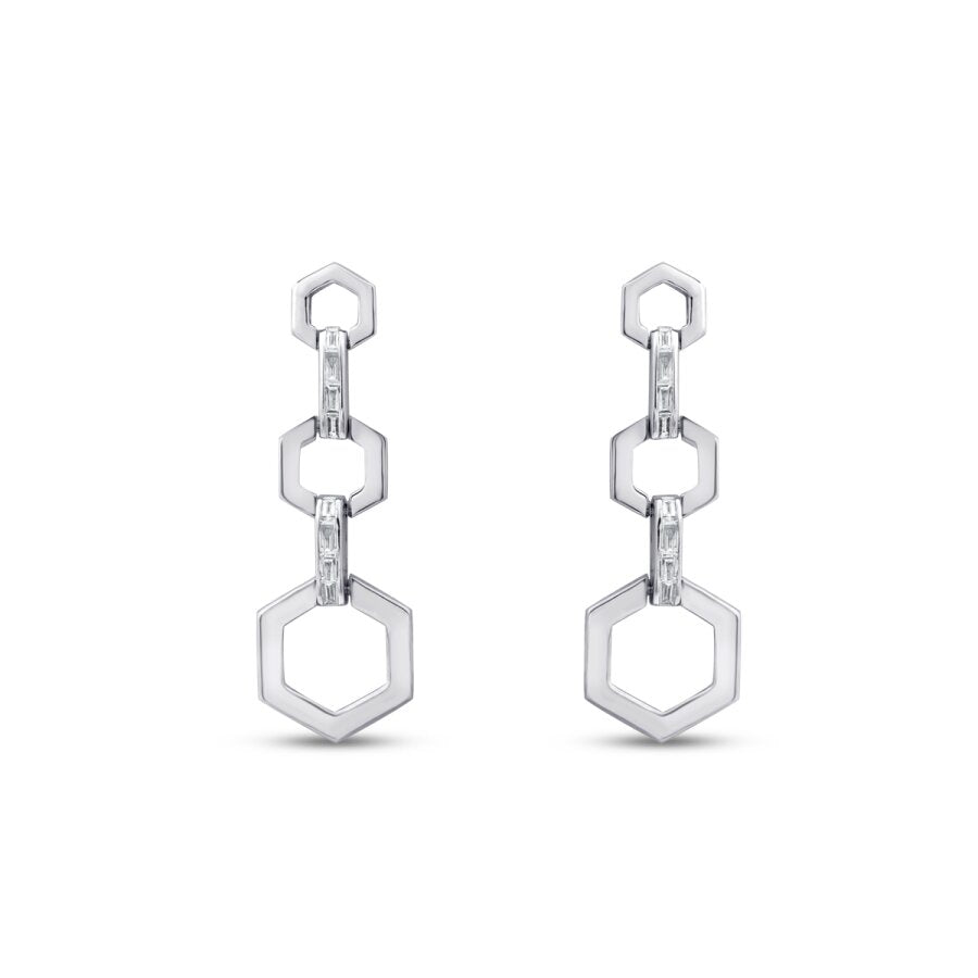 0,29 ct. Diamant Baguette Ohrringe