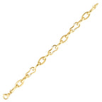 Detailreiches Gliederarmband mit Stein aus Gold