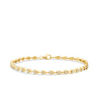 Geometrisches V-Förmig-Armband aus Gold