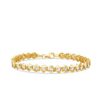 Pyramide-Armband mit Stein aus Gold