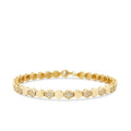 Honigwabe-Armband mit Stein aus Gold