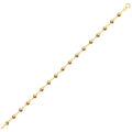 Schutzauge-Perlenarmband aus Gold
