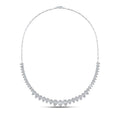 Baguette-Collier mit Tropfen-Design aus Gold