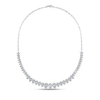 Baguette-Collier mit Tropfen-Design aus Gold