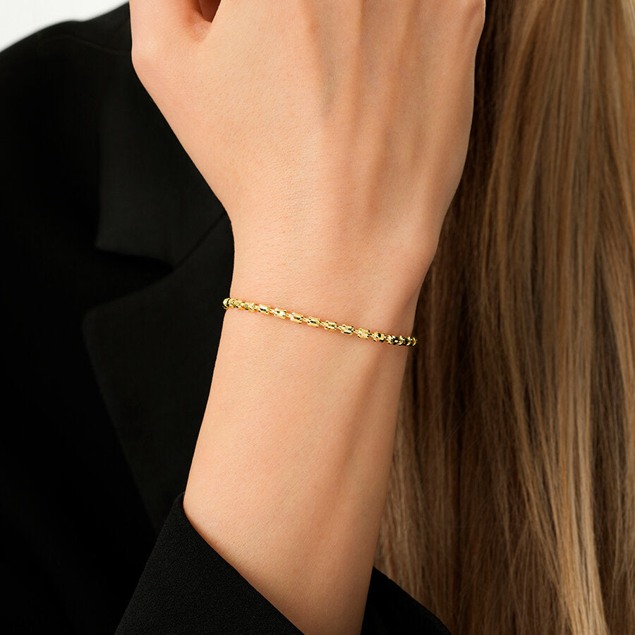 Perlenarmband aus Gold