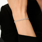 Stein-Armband mit Verschluss aus Gold