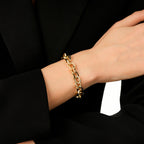 Trend-Gliederarmband aus Gold