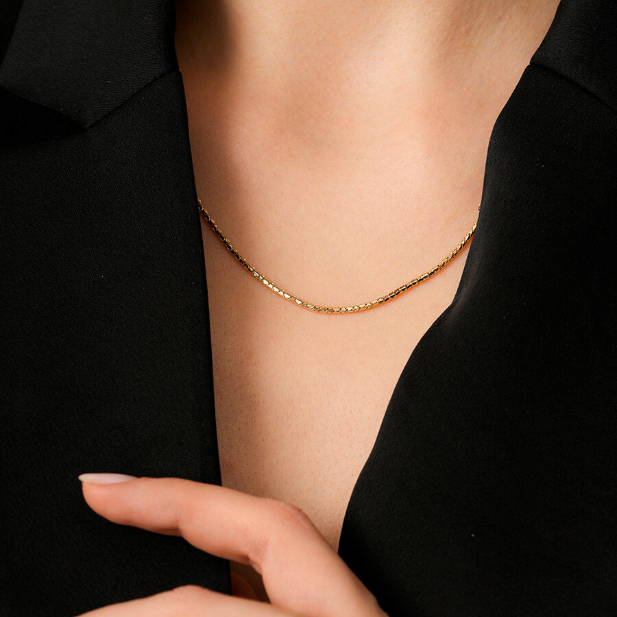 Trend-Gliederkette aus Gold