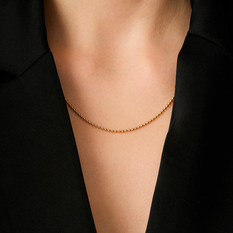 Kugelkette aus Gold