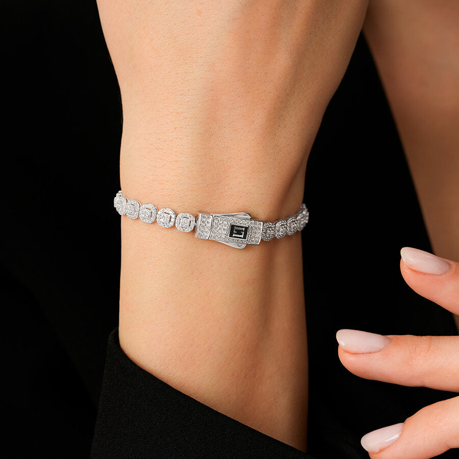 Trend-Armband mit Stein aus Gold