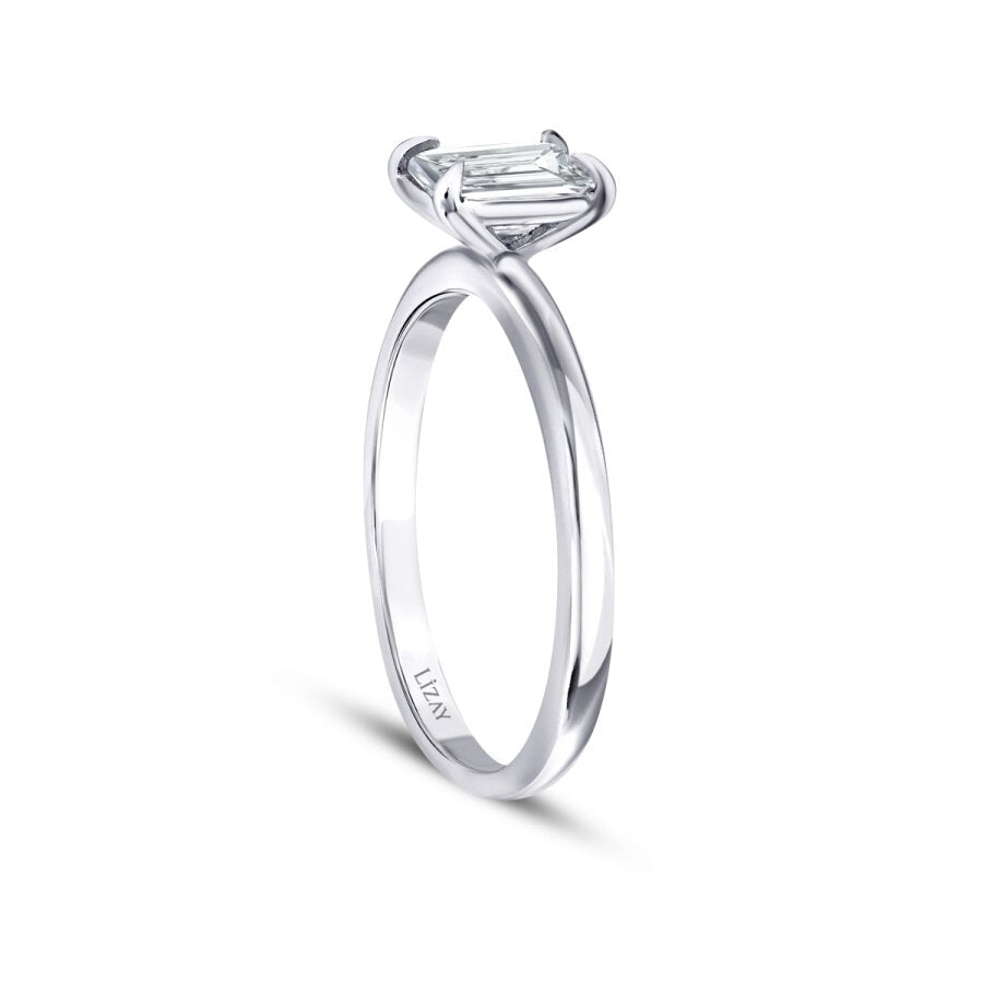 0.60 ct. Diamant Smaragd Schliff Solitär Verlobungsring