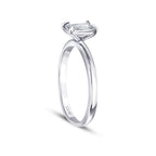 0,80 ct. Diamant Smaragd Schliff Solitär Verlobungsring