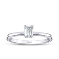 0,50 ct. Diamant Smaragd Schliff Solitär Verlobungsring