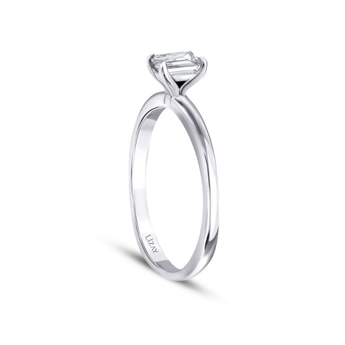 0.50 ct. Diamant Smaragd Schliff Solitär Verlobungsring
