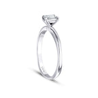 0.30 ct. Diamant Smaragd Rund Solitär Verlobungsring Ring