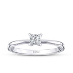 0.20 ct. Diamant Prinzessin Solitär Verlobungsring