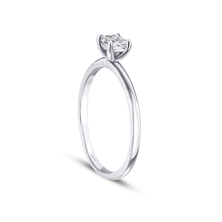 0.20 ct. Diamant Prinzessin Solitär Verlobungsring