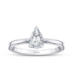 0,80 ct. Diamant Tropfen Solitär Verlobungsring