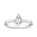 0,30 ct. Diamant Tropfen Solitär Verlobungsring