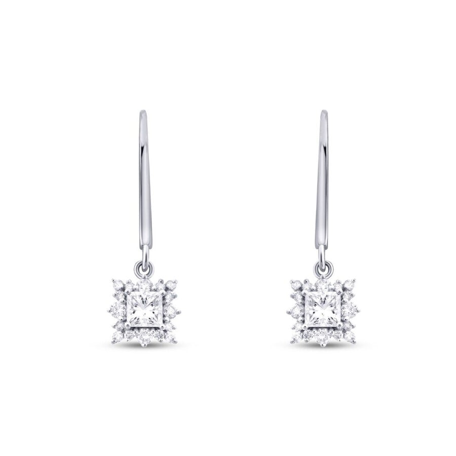 0,82 ct. Diamant Prinzessin Ohrringe