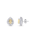 3.64 Karat Diamant Fancy Tropfen Ohrringe