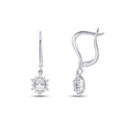0,85 ct. Diamant Oval Ohrringe
