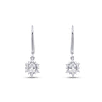 0,85 ct. Diamant Oval Ohrringe