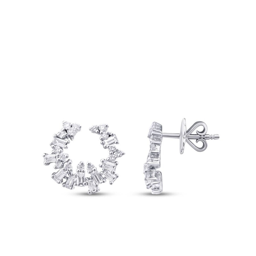 0,66 ct. Diamant Baguette Trend Ohrringe
