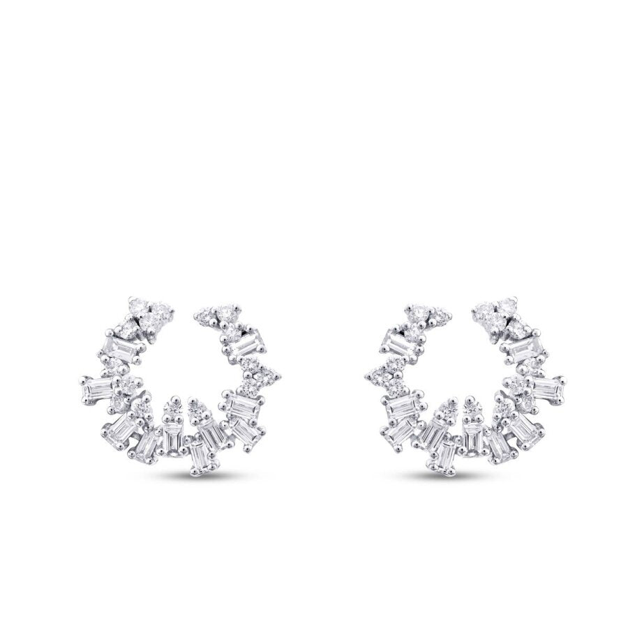 0,66 ct. Diamant Baguette Trend Ohrringe