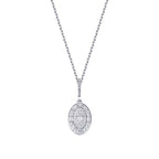 0,21 ct. Diamant Baguette Halskette