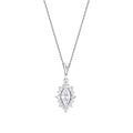 0.46 Karat Diamant Marquise Halskette
