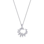 0,34 ct. Diamant Trend Baguette Halskette