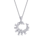 0,34 ct. Diamant Trend Baguette Halskette