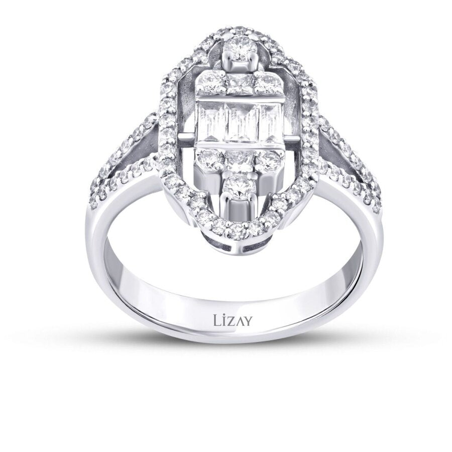 0,80 ct. Diamant Trend Baguette Ring