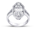 0,80 ct. Diamant Trend Baguette Ring